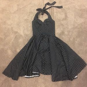 Rockabilly Pin up Swing Dress Polka Dot